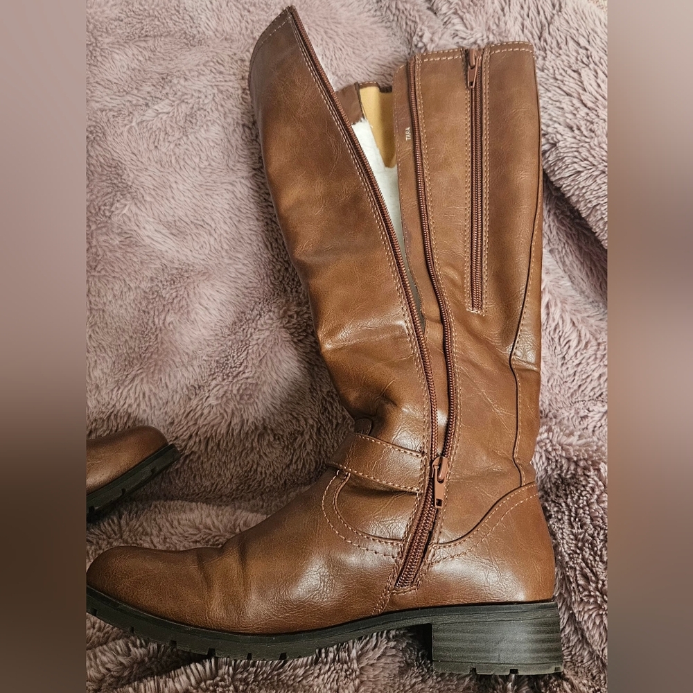 Brown Knee-High Boots
